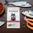 Kép 2/3 - AmaNova Dog Adult Sensitive All Breeds Salmon Deluxe  2 kg