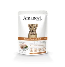 AmaNova Cat GF Pouch P09 Kitten Chicken & Fish 85g