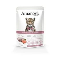 AmaNova Cat GF Pouch P11 Adult Salmon & Turkey 85g
