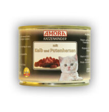 Amora Fleisch Pur Katzenkinder Kalb+Putenherz, konzerv macskáknak, 200 g Borjú+Pulykaszív