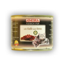 Amora Fleisch Pur Katze Kalb+Ente, konzerv macskáknak, 200 g borjú+ kacsahússal