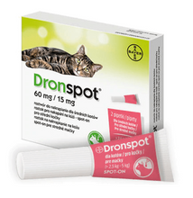 Dronspot féreghajtó spot-on közepes testű macskáknak 2,5-5kg 2x0,7ml