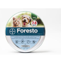 Foresto 38 cm nyakörv kistestű kutyák és macskák részére 8 kg alatt,  kullancsok és bolhák ellen.