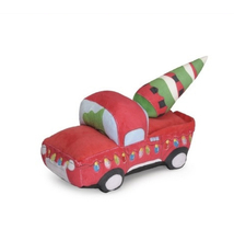 Karácsonyi sípoló autó plüss játék kutyáknak – 30cm