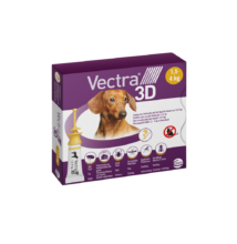 Vectra 3 D  Spot-on rácsepegtető oldat XS-es, 1,5-4 kg-os kutyák részére  1 doboz/ 3 pipetta