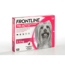 Frontline TRI-ACT spot -on oldat XS méret, 2-5 kg-os kutyák részére 3 x 0,5 ml