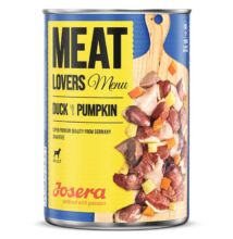 Josera Dog Meat Lovers MENU  DUCK & PUMPKIN 400 g. konzerv felnőtt kutyák részére