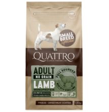 QUATTRO Dog Small Breed Adult Monoprotein LAMB 1,5 kg száraz táp 