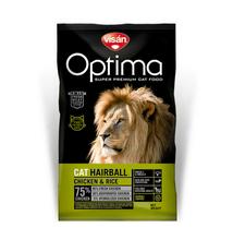 Visán Optimanova Cat Hairball Chicken & Rice 8 kg