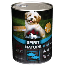 Spirit Of Nature Dog konzerv tonhallal és lazaccal 415g