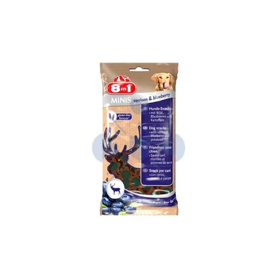 8in1 Minis Venison & Blueberry jutalomfalat 100g