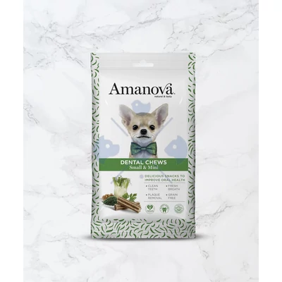 AmaNova Dog GF Snacks Dental Chews Medium/Large Vegan 180 g