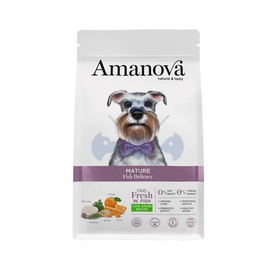 AmaNova Dog LG Adult Mature All Breeds White Fish Delicacy  2 kg