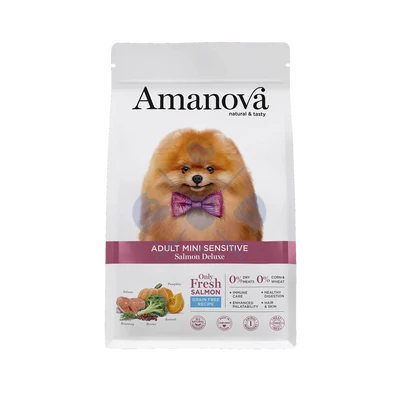 AmaNova Dog Mini Adult Sensitive Salmon Deluxe 7 kg