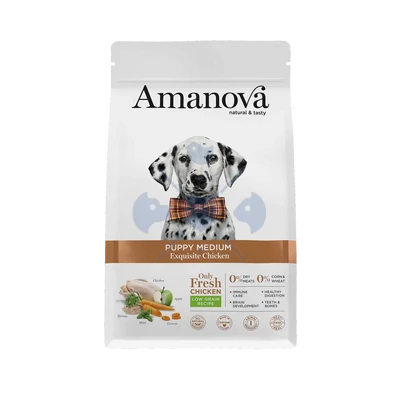 AmaNova Dog LG Medium Puppy Exquisite Chicken & Quinoa 12 kg