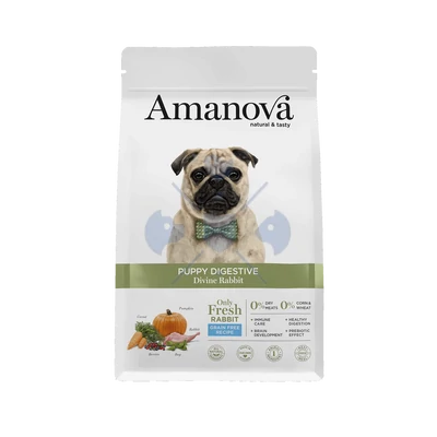 AmaNova Dog Puppy Digestive All Breeds Rabbit&Pumpkin 7 kg