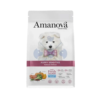 AmaNova Dog Puppy Sensitive All Breeds Salmon Deluxe 2 kg