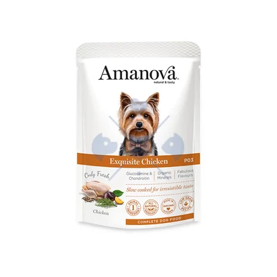 AmaNova Dog GF Pouch Adult Exquisite Chicken P03 100g
