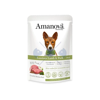 AmaNova Dog GF Pouch Adult Lamb & Iberian Pork P05 100 g