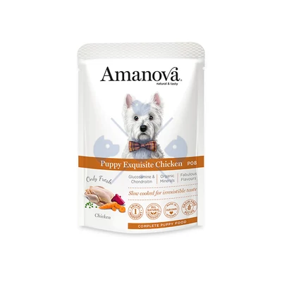 AmaNova Dog GF Pouch Puppy Exquisite Chicken P08 100 g