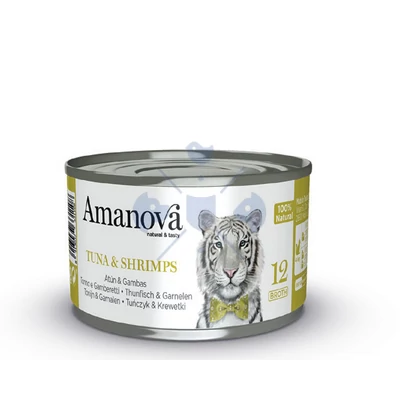 AmaNova Cat P12 Canned Tuna & Shrimps Broth 70g