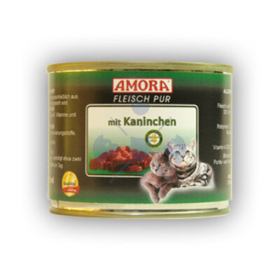 Amora Fleisch Pur Katze Kaninchen, konzerv macskáknak, 200 g