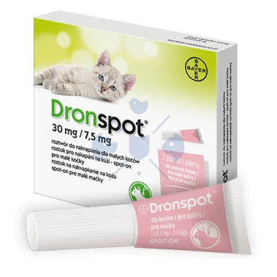 Dronspot féreghajtó spot-on kölyök és kistestű macskáknak 0,5-2,5kg 2x0,35ml