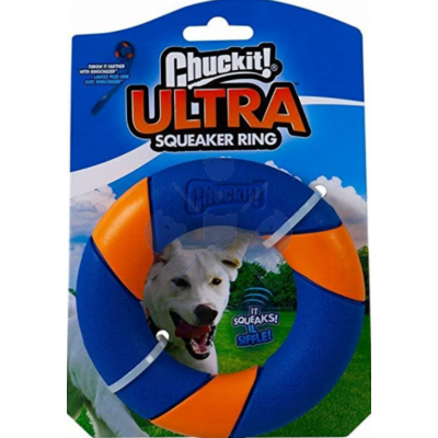 Chuckit! Ultra Squeaker Ring gumikarika - csipogó hanggal
