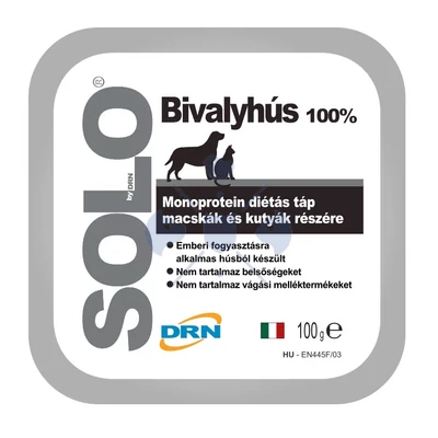 Solo táp 100% bivalyhús 100g