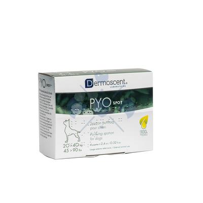 DERMOSCENT PYO SPOT DOG 20-40 Tisztító, bárápoló rácsepegtető oldat 20-40 kg súlyú kutyáknak