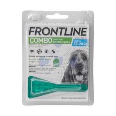 Frontline Combo Spot-On Kutyáknak  1 pipetta, 10-20  ttkg-ig, M -es  méret