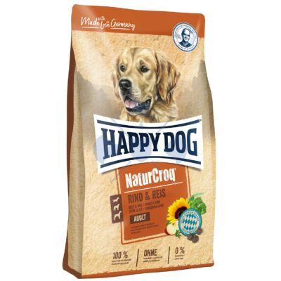Happy Dog NaturCroq Rind and Reis 4kg