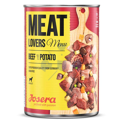 Josera Dog Meatlovers Menu Beef & Potato konzerv 400g