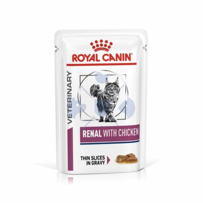 Royal Canin Feline Renal Chicken alutasakos eledel – 12x85g