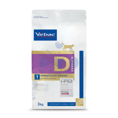 Virbac HPM Diet Cat Dermatology Support – D 3kg