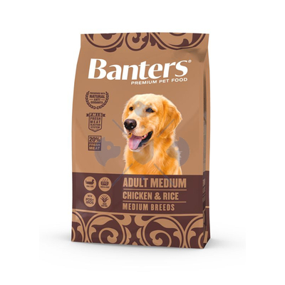 Visan Banters Dog Adult Medium Breed Chicken and Rice 3kg