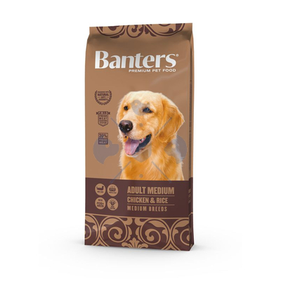 Banters Dog Adult Medium Breed Chicken and Rice 15kg