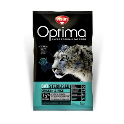 Visán Optimanova Cat Sterilised Chicken and Rice 8kg