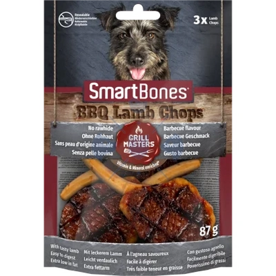 SmartBones BBQ bárányborda ízű rágófalat 8db