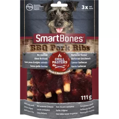 SmartBones BBQ sertésborda ízű rágófalat 5db