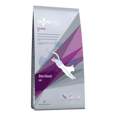 TROVET STERILISED / SHF Teljes értékű száraztáp ivartalanított macskáknak, 3kg