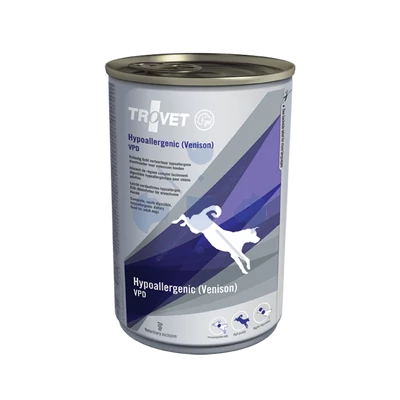 TROVET Hypoallergenic VENISON&amp;POTATO Diet/VPD kutyáknak 400g konzerv