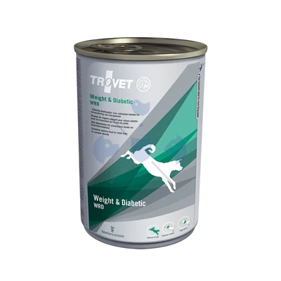 TROVET WEIGHT&amp;DIABETIC./WRD DOG konzerv táp kutyáknak, 400g