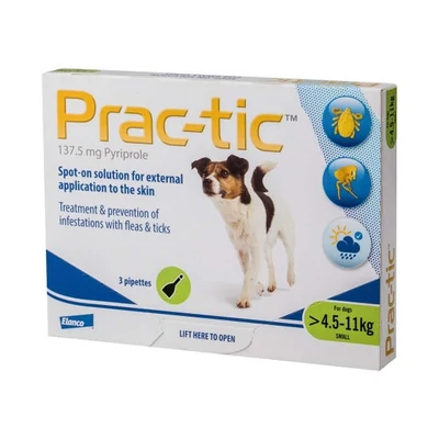 Prac-tic spot-on 4,5-11kg 3x1,1ml