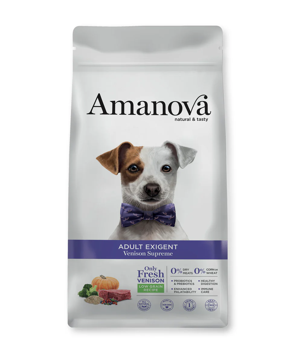 AmaNova Dog Adult Exigent All Breeds Venison & Pumpkin 10kg