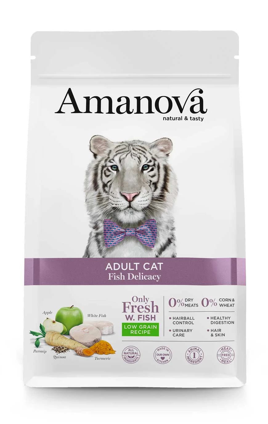 AmaNova Cat LG Adult White Fish Delicacy 6 kg