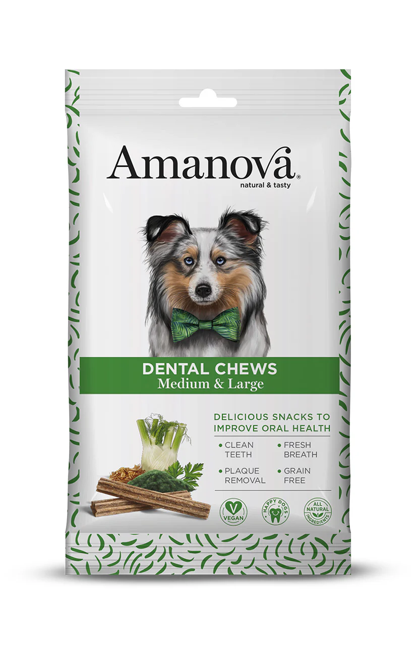 AmaNova Dog GF Snacks Dental Chews Small/Mini Vegan 110 g