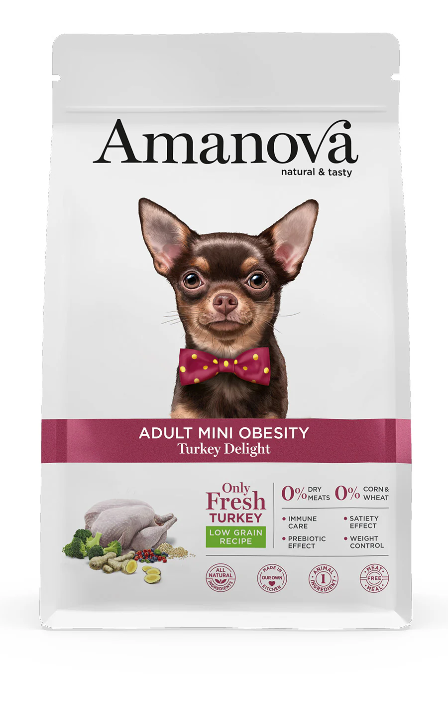Amanova Dog Mini Adult Obesity Turkey Delight 2 kg