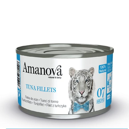 AmaNova Cat P07 Canned Tuna Fillets Broth 70g