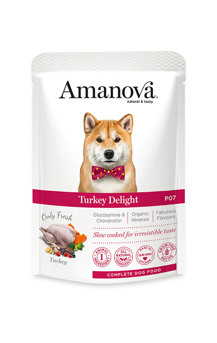 Amanova Dog GF Pouch Adult Turkey Delight P07 300 g